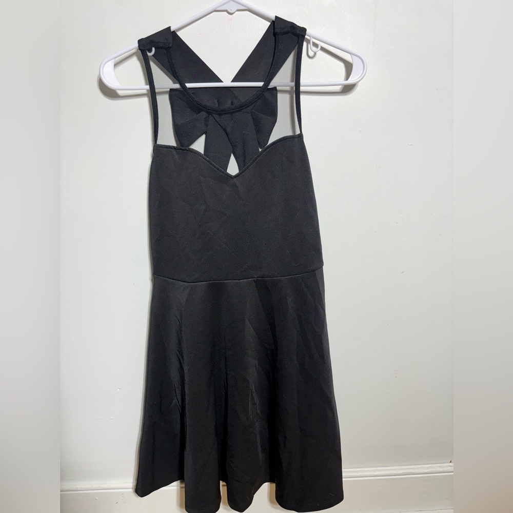 Ruby Rox Black Dress with Bow Accent